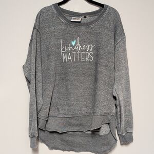 Gray Kindness Matters Sweatshirt